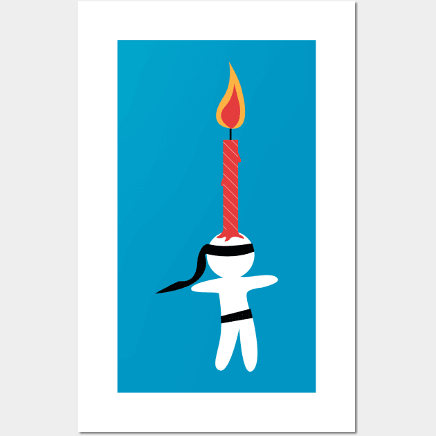 Little Ninja (candle) Wall Art by ScoatGoat